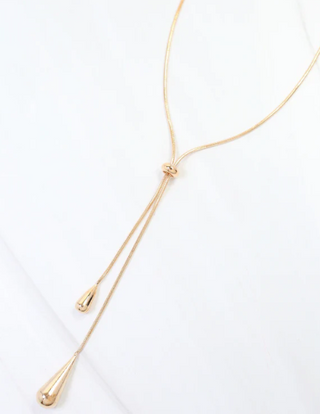 Mount Vernon Teardrop Slider Necklace