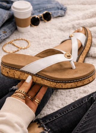 Corky's Off The Deep End Sandal - Ivory