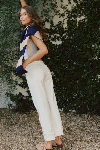 Vervet Cuffed Jeans - Optic White