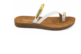 Corky's Hit The Strip Sandal - White