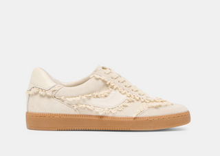 Dolce Vita Notice Lace Sneakers - Ivory Suede
