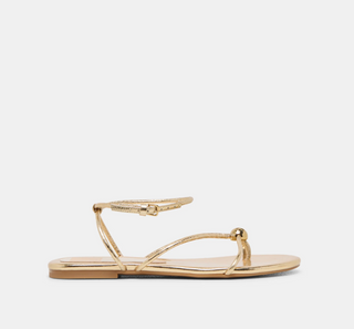 Dolce Vita Kenley Leather Sandals - Gold