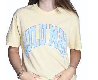 Lulu Mac Polka Dot Tee - Butter Yellow