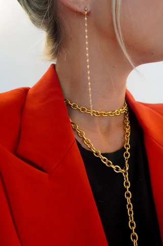 XL Dainty Chain Earrings