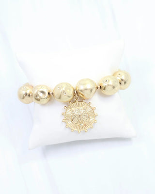 Carmen Coin Stretch Bracelet Tiger
