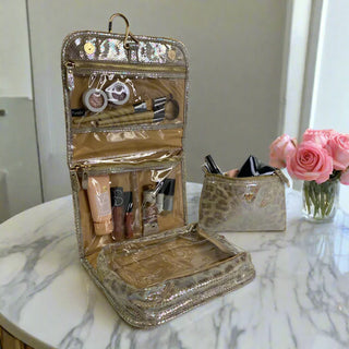 Pursen Toiletry Case - Glimmer Leopard