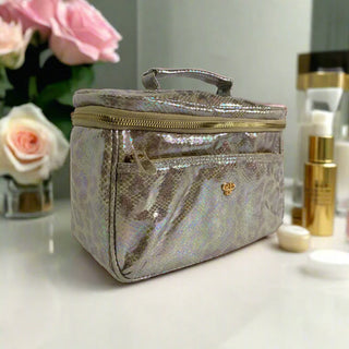 Pursen Train Case - Glimmer Leopard