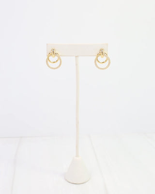 Tipton CZ Double Circle Earring