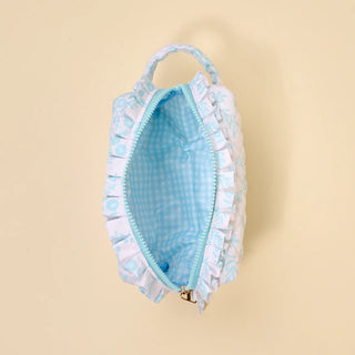 Mrs. Essentials Quilted Cosmetic Pouch