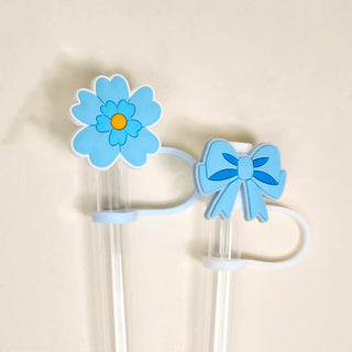 Straw Topper Set - Oh So Fancy Blue