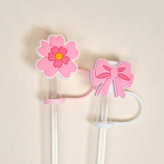 Straw Topper Set - Oh So Fancy Pink