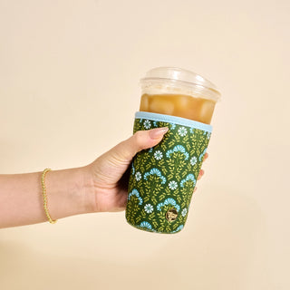 Sip Savvy Drink Sleeve - Everbloom Forrest Green - Large