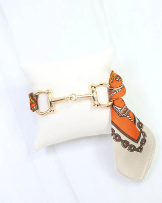 Lana Horsebit Bracelet - Orange Multi