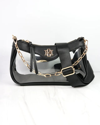 Cassidy Clear Crossbody - Black