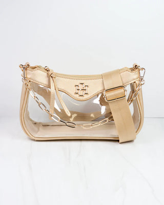 Cassidy Clear Crossbody - Gold