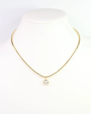 Eve CZ Snake Chain Necklace