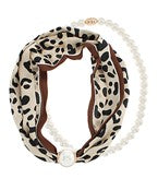 Layered Leopard Scarf Necklace