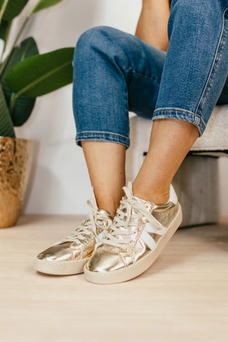 Corkys Friend Zone Sneakers - Gold Metallic