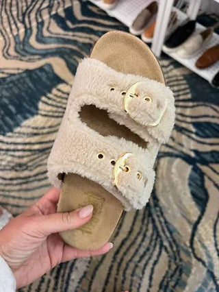 Corkys Feelin Saucy Sherpa Sandals