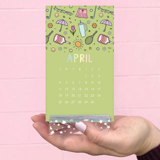 Mini Desk Calendar with Acrylic Stand