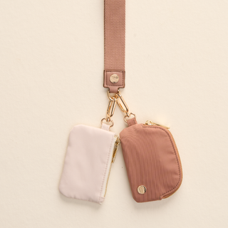 Dynamic Duo Pouch Wristlet - Beige