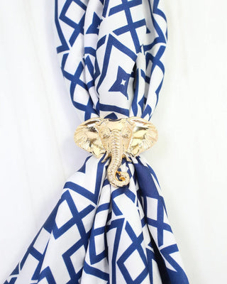 Sally Scarf Slide Elephant - Gold