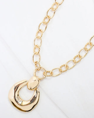 Galena Horseshoe Charm Necklace