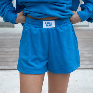 Lulu Mac Terry Cloth Shorts - Bright Blue