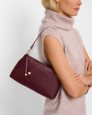 Nova Small Shoulder Bag - Cherry Woven