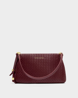 Nova Small Shoulder Bag - Cherry Woven