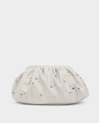 Paloma Studded Clutch - Off White