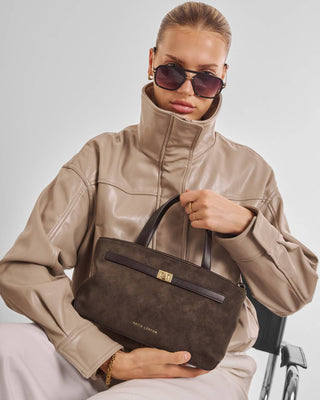 Orin Top Handle Crossbody Bag - Bitter Chocolate
