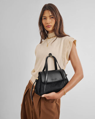 Alyssa Top Handle Bag - Black