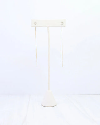 Emani CZ Dangle Thread Earring