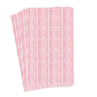 Pink Watercolor Striped Guest Towels