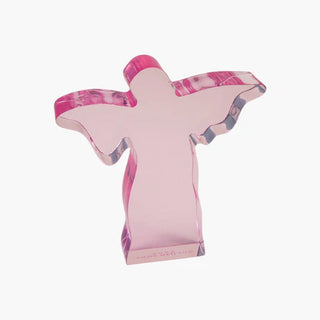 Small Pink Acrylic Angel Weight