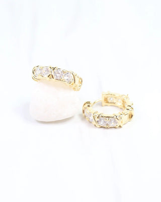Sykes Crystal Small Hoop Earring