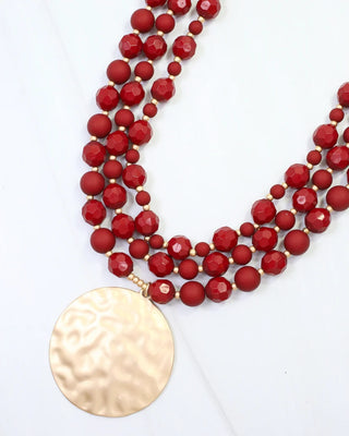Abbot Beaded Pendant Necklace