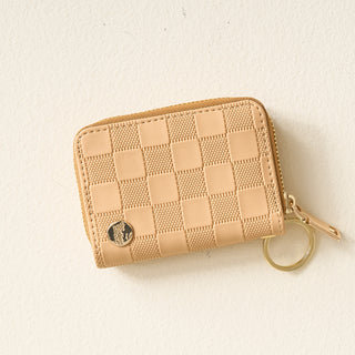 Zip Around Wallet - Tan Check