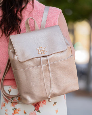 Bennett Backpack - Woven Gold