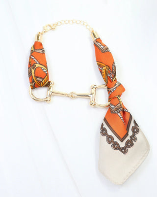Lana Horsebit Bracelet - Orange Multi