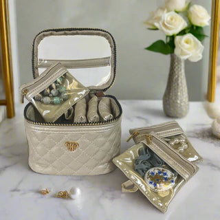 Getaway Jewelry Case - Pearl Quilted