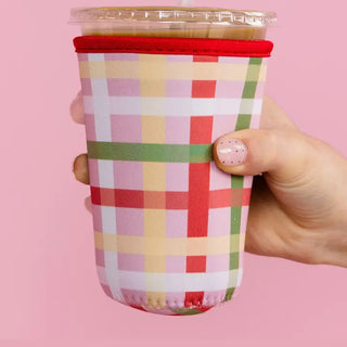Plaid Drink Sleeve - Small
