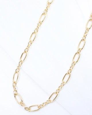 Norwalk Oval Link Necklace - Gold